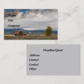 Das alte Gehöft - besonders angefertigt Visitenkarte (Vorne/Hinten)