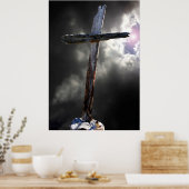 Das alte gequälte Kreuz Poster (Küche)
