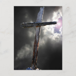 Das alte gequälte Kreuz Postkarte