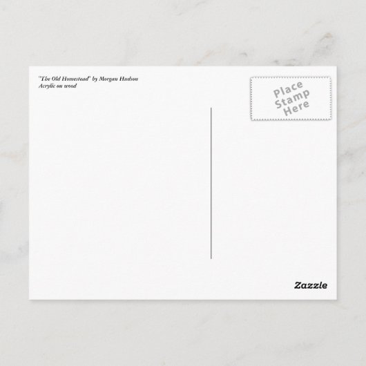 Das alte Haus Postkarte (Rückseite)