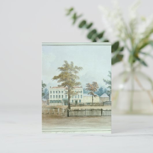 Das alte Haus und der Eingang zu den Vauxhall Gard Postkarte (Stehend Vorderseite)