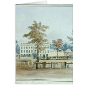 Das alte Haus und der Eingang zu Vauxhall arbeitet