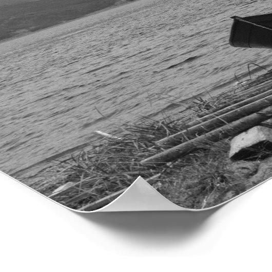 Das alte Holzboot Poster (Ecke)