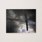 Das alte hölzerne Kreuz Puzzle (Horizontal)