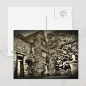 Das alte Landhaus (B&W) Postkarte (Vorne/Hinten)
