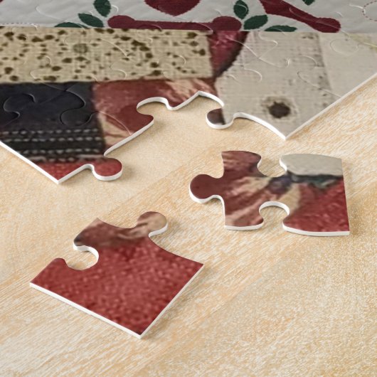 Das "alte Mädchen" im Juni-Quilt-Puzzle Puzzle (Seite)