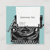 Das alte quadratische visitenkarte (Rückseite)