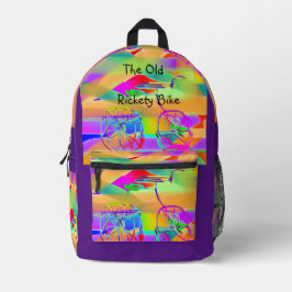 Das alte, riskante Bike Kinder Teenager Bedruckter Rucksack