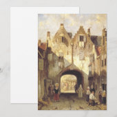 Das alte Tor von Charles Leickert Dankeskarte (Vorne/Hinten)