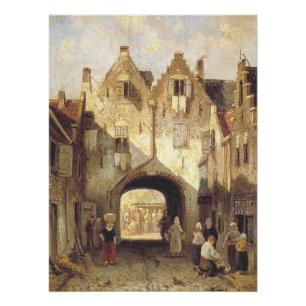 Das alte Tor von Charles Leickert Poster