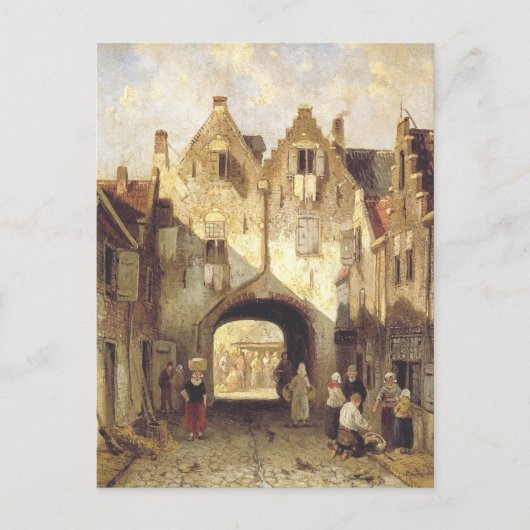 Das alte Tor von Charles Leickert Postkarte (Vorderseite)