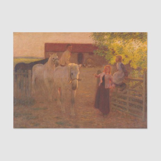 Das alte Tor von Edward Stott Seidenpapier (Vorderseite)