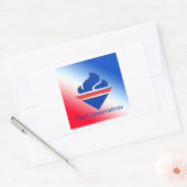 Das alte Torch-Logo der Konservativen Rechteckiger Aufkleber (Umschlag)