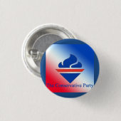 Das alte Torch-Logo des konservativen Party Button (Vorne & Hinten)