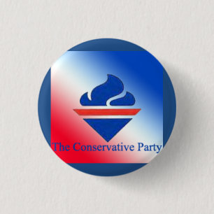 Das alte Torch-Logo des konservativen Party Button
