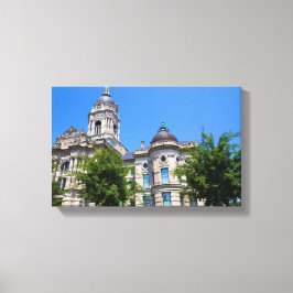 Das alte Vanderburgh-Landkreis-Courthouse Leinwanddruck