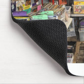 Das alte Vinyl Record-Retro-Foto Mousepad (Ecke)