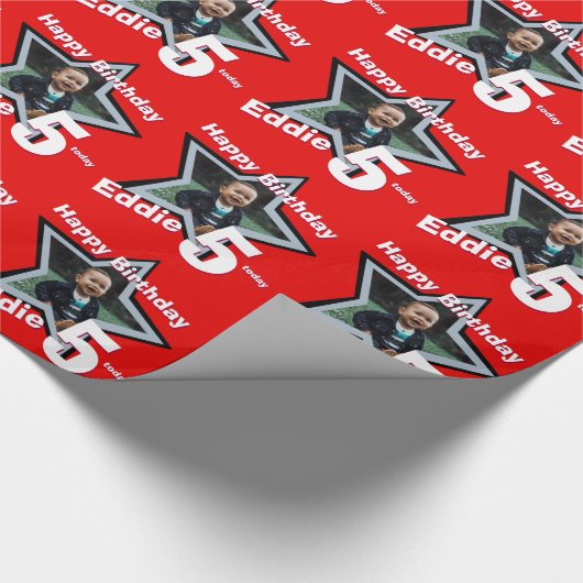 Das Alter der Fotos fügt das Sternmuster hinzu Geschenkpapier (Ecke)