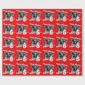 Das Alter der Fotos fügt das Sternmuster hinzu Geschenkpapier (Flach)