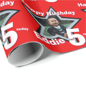 Das Alter der Fotos fügt das Sternmuster hinzu Geschenkpapier (Rolleneckpunkt)