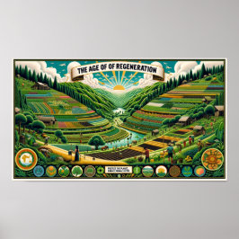 "Das Alter der Regeneration" (2) Permakultur Poster