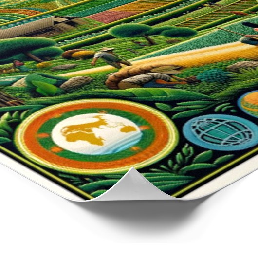 "Das Alter der Regeneration" (2) Permakultur Poster (Ecke)