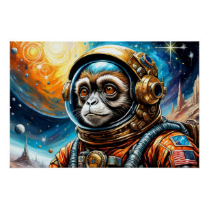 DAS ALTER DES STAHL-TAMARIN-MONKEY POSTER