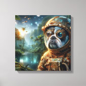 DAS ALTER DES STAHLBULL-HUNDES 3 LEINWANDDRUCK (Vorderseite)