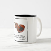 Das älter die Geige… Zweifarbige Tasse (VorderseiteRechts)