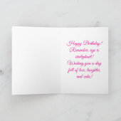 Das Alter ist irrelevant Karte (Innenseite)