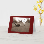 DAS ALTER IST MIT 50 AUF/GOLF SCORE GEKOMMEN! KARTE (Gelbe Blume)