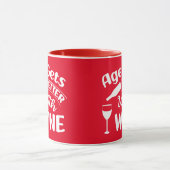 Das Alter wird besser mit dem Wein, dem feinen Wei Tasse (Zentrum)