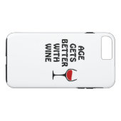 Das Alter wird mit Wein besser Case-Mate iPhone Hülle (Rückseite (Horizontal))