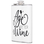 Das Alter wird mit Wein besser Flachmann (Links)