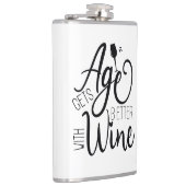 Das Alter wird mit Wein besser Flachmann (Rechts)