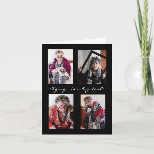 Das Altern ist eine große Deal-Karte Karte (Vorderseite)