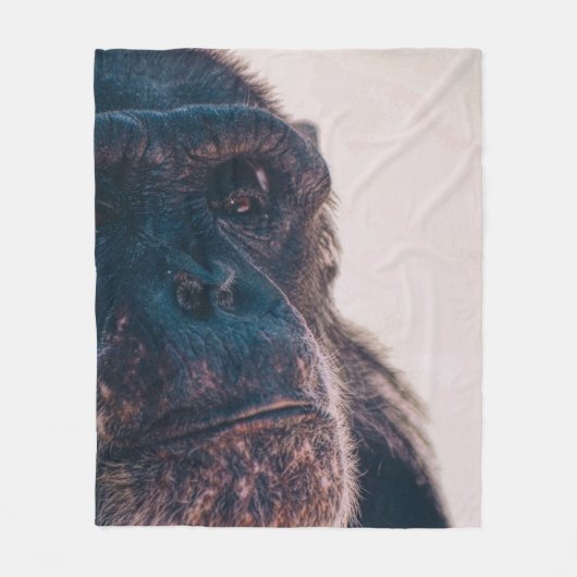 DAS ÄLTESTE CHIMPANZEI FLEECEDECKE (Vorderseite)