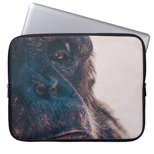 DAS ÄLTESTE CHIMPANZEI LAPTOPSCHUTZHÜLLE (Vorderseite)