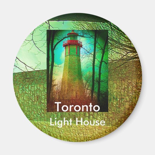 Das älteste Leuchtturm in Toronto Magnet (Vorne)