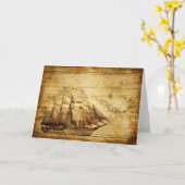 Das älteste Weltkarte-Schiff Karte (Gelbe Blume)