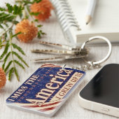 Das Amerika, das ich herein aufwuchs Schlüsselanhänger (Vorderseite rechts)