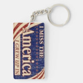 Das Amerika, das ich herein aufwuchs Schlüsselanhänger (Rückseite)