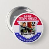 Das Amerika des Trumpfs Button (Vorne & Hinten)