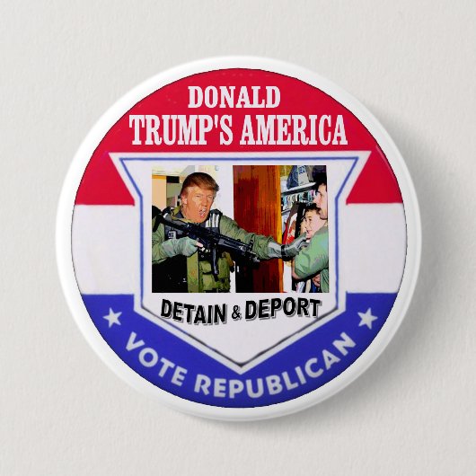 Das Amerika des Trumpfs Button (Vorderseite)