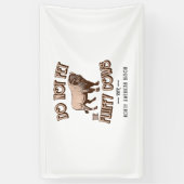 Das amerikanische Bison Buffalo von den flauschige Banner (Vertikal)