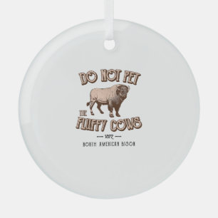Das amerikanische Bison Buffalo von den flauschige Ornament Aus Glas