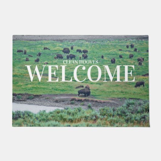 Das amerikanische Bison Fußmatte (Vorderseite)