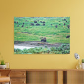 Das amerikanische Bison Leinwanddruck (Insitu (Wohnzimmer))