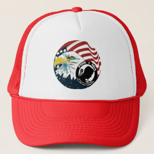 Das amerikanische Eagle POW-MIA Truckerkappe
