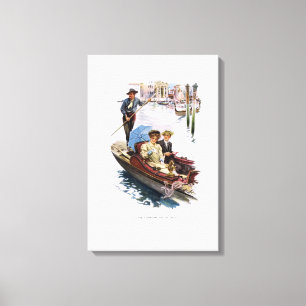 Das amerikanische Mädchen in Italien durch Leinwanddruck